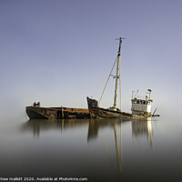 Buy canvas prints of Abandoned Sinking Boats by matthew  mallett