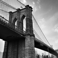 Buy canvas prints of Brooklyn bridge by Andrew Warhurst