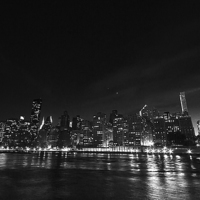 Buy canvas prints of  Manhattan Nights by Andrew Warhurst