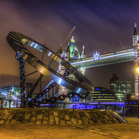 Buy canvas prints of Tower Sundial by Mark Ashley