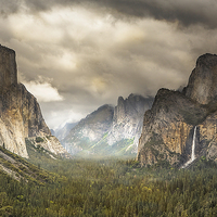 Buy canvas prints of Storm Clouds over Yosemite by Brian Clark