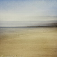 Buy canvas prints of Whitby Beach - Intentional Camera Movement by Inca Kala