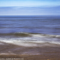 Buy canvas prints of Waves in Motion on Whitby Beach  by Inca Kala