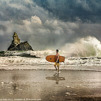 Buy canvas prints of Surf's Up at Church Rock by Inca Kala