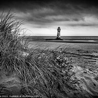 Buy canvas prints of The Lighthouse at Talacre Beach by Inca Kala