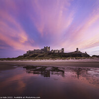 Buy canvas prints of Evening Clouds over Bamburgh Castle by Inca Kala