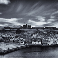 Buy canvas prints of Overlooking Whitby Harbor by Inca Kala