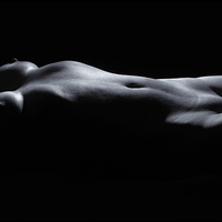 Buy canvas prints of Bodyscape nude torso by Inca Kala