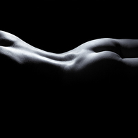 Buy canvas prints of Bodyscape nude back and torso by Inca Kala