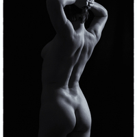 Buy canvas prints of  Black and white nude torso  by Inca Kala
