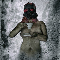 Buy canvas prints of Tea Anybody (Colour Version) by Inca Kala