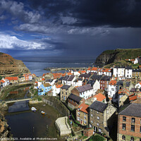 Buy canvas prints of The Village of Staithes  by Inca Kala