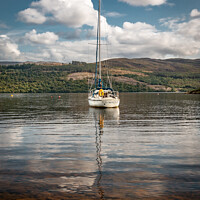 Buy canvas prints of Sailing boat on Loch Lomond by Inca Kala