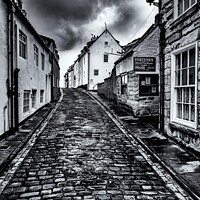 Buy canvas prints of Whitby's Cobbled Streets and Fortune's Kipper House by Inca Kala