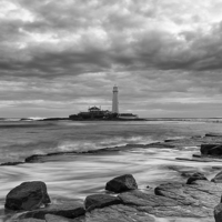 Buy canvas prints of St Marys Lighthouse by Andy Redhead