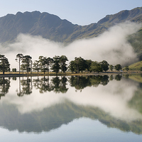 Buy canvas prints of Buttermere Mist by Andy Redhead