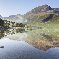 Buy canvas prints of Buttermere Stillness by Andy Redhead
