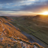 Buy canvas prints of Fire over the Dales by Andy Redhead
