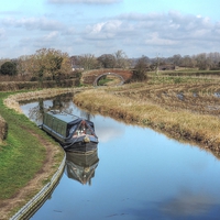 Buy canvas prints of Ashby Canal at Congerstone by Robert Maddocks