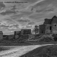 Buy canvas prints of Magpie Mine pit head & winding house by Robert Maddocks