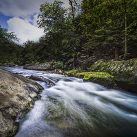 Buy canvas prints of rapids in the gorge by Lou Divers
