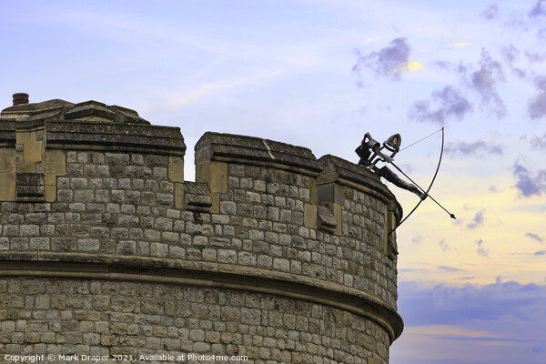 Tower of London Archer Picture Board by Mark Draper