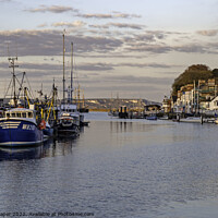 Buy canvas prints of Sunset at Weymouth Harbour by Mark Draper