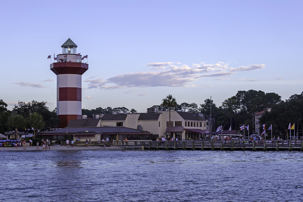 Lighthouse at Harbor Town Picture Board by Mark Draper