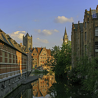 Buy canvas prints of Reflections of Ghent by Mark Draper