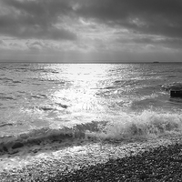 Buy canvas prints of Stormy Day In Calshot by Stewart Nicolaou
