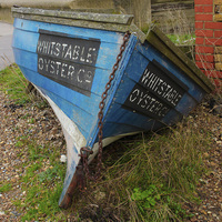 Buy canvas prints of Whitstable Oyster Boat by Stewart Nicolaou