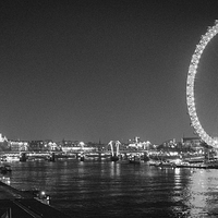 Buy canvas prints of London Eye By Night by Stewart Nicolaou