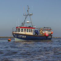 Buy canvas prints of LT199 Fishing Boat by Stewart Nicolaou