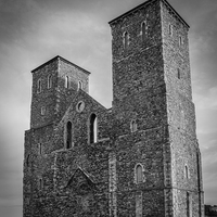 Buy canvas prints of Reculver Castle by Stewart Nicolaou