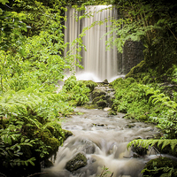 Buy canvas prints of  The Hidden Waterfall by Stewart Nicolaou