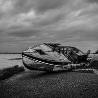Buy canvas prints of Ship wreck at Riverside Country Park by Stewart Nicolaou