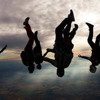 Buy canvas prints of skydive over england by Ewan Cowie