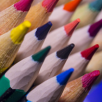 Buy canvas prints of Colourful Crayons by Colin Brittain