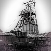 Buy canvas prints of The Pit Head at Big Pit by John Pinkstone