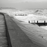 Buy canvas prints of Walcott Sea Front Storms by James Taylor