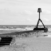 Buy canvas prints of Black and White Beach by Jason Moss