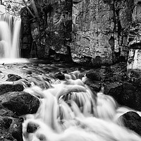 Buy canvas prints of Lumsdale Waterfall by Jason Moss