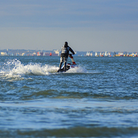 Buy canvas prints of jet ski  on the water by nick wastie