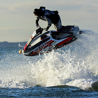 Buy canvas prints of jet ski  on the water by nick wastie