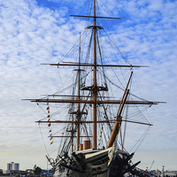 Buy canvas prints of hms warrior by nick wastie