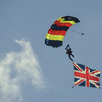 Buy canvas prints of union jack flying high by nick wastie