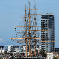 Buy canvas prints of  hms warrior by nick wastie