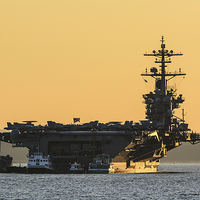 Buy canvas prints of  uss carrier theodore roosevelt by nick wastie