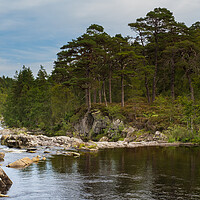 Buy canvas prints of The River Affric, Glen Affric. by Tommy Dickson