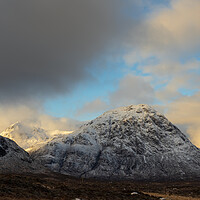 Buy canvas prints of Buachaille Etive Mor just after sunrise. by Tommy Dickson